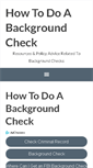 Mobile Screenshot of howtodobackgroundchecks.org